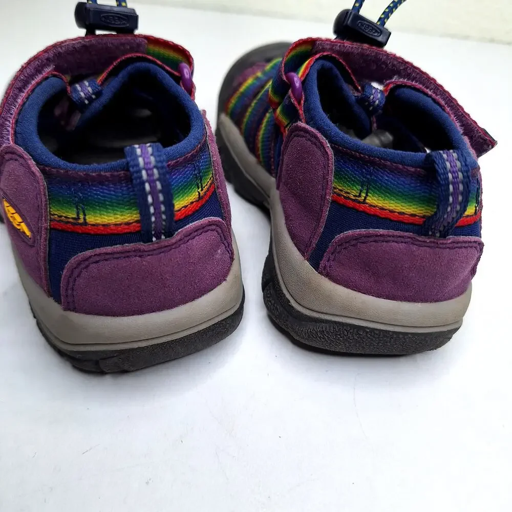 KEEN Newport H2 Sandals Tillandsia Rainbow Kids 10 Outdoor Hiking Closed Toe